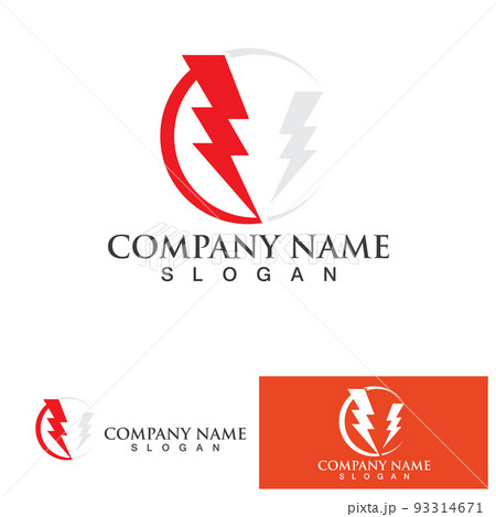 Thunderbolt logo and symbol vector Thunderbolt logo and symbol vector 93314671