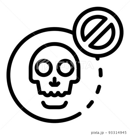 No death icon, outline style 93314945