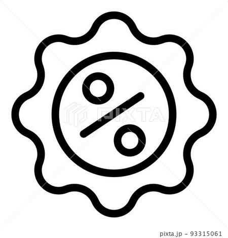Sale free icon, outline style 93315061