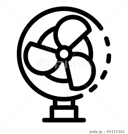 Three blade propeller icon, outline style Three blade propeller icon, outline style 93315301