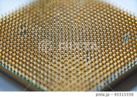 Processor close-up on a white background. The concept of new technologies 93315356