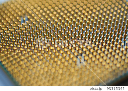 Processor close-up on a white background. The concept of new technologies Processor close-up on a white background. The concept of new technologies 93315365