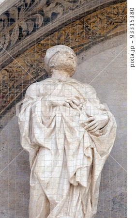 Saint, Lunette of San Petronio Basilica by Jacopo della Quercia in Bologna, Italy 93315380