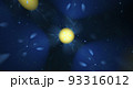 Fractal abstract background, blue and yellow colours 93316012