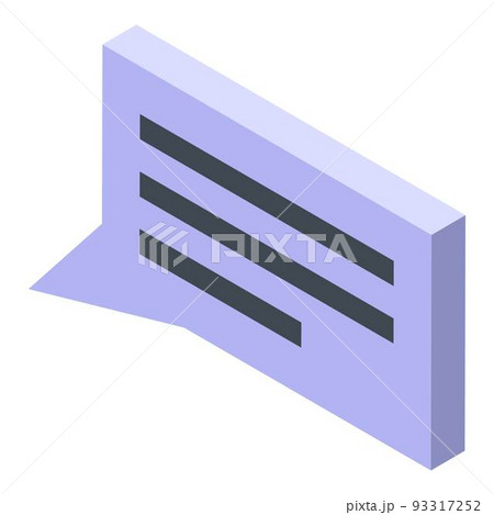 Personal guard chat icon, isometric style Personal guard chat icon, isometric style 93317252