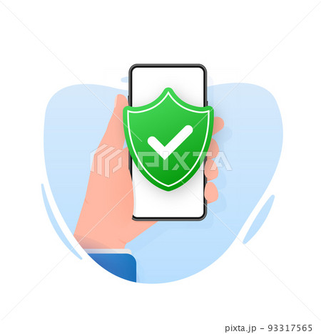 Cyber security concept. Padlock, lock. Privacy concept. Flat button. Cyber security concept. Padlock, lock. Privacy concept. Flat button. 93317565