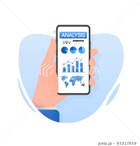 Analysis, great design for any purposes. Vector illustration, cartoon character 93317659