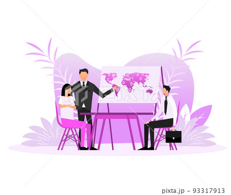Logistic people, great design for any purposes. Vector illustration. 93317913