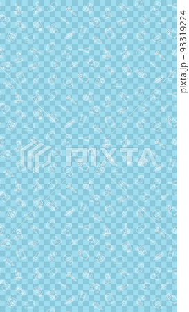 Vertical mini medical pattern illustration Vertical mini medical pattern illustration 93319224