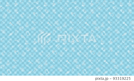 Horizontal mini medical pattern illustration Horizontal mini medical pattern illustration 93319225
