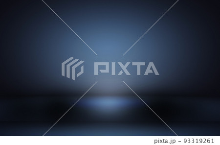Abstract Luxury gradient Blue background. Smooth Dark blue with Black vignette Studio Banner. 93319261