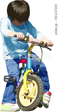 自転車に乗る子供の人物イラスト背景透明画像 自転車に乗る子供の人物イラスト背景透明画像 93322565