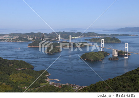 来島海峡大橋:しまなみ海道(愛媛県今治市吉海町) 来島海峡大橋:しまなみ海道(愛媛県今治市吉海町) 93324285