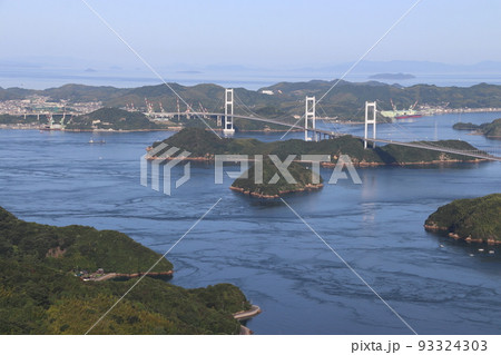 来島海峡大橋：しまなみ海道（愛媛県今治市吉海町） 93324303