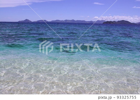 フィリピン パラワン海域東部 ディマキット島からのミンドロ海峡の海 フィリピン パラワン海域東部 ディマキット島からのミンドロ海峡の海 93325755