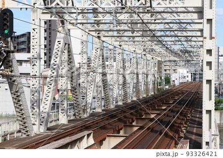 JR大阪環状線大正駅東側にある木津川橋梁 93326421