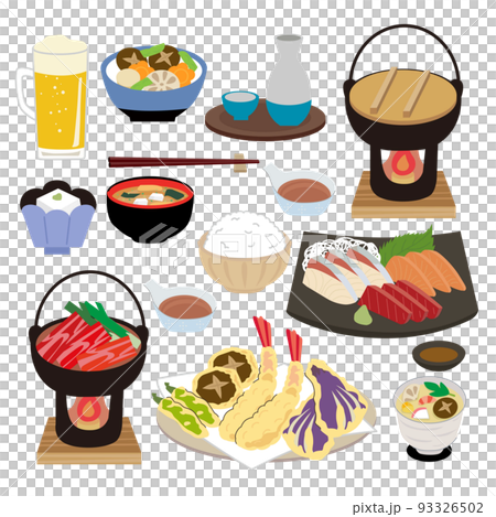 旅館料理のイラスト 93326502