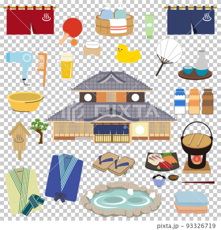 温泉の用品イラスト 温泉の用品イラスト 93326719