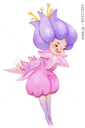 Fairy tale forest wonderland watercolor icon png 93327263