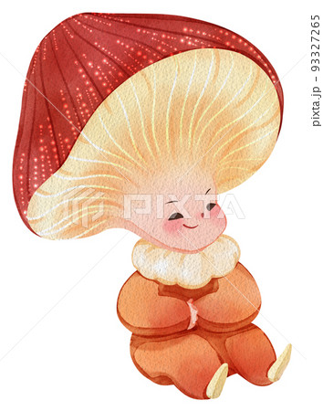 Fairy tale forest wonderland watercolor icon png 93327265