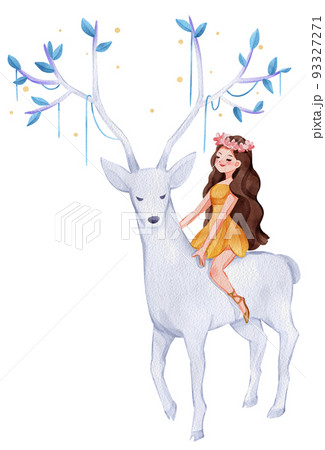 Fairy tale forest wonderland watercolor icon png Fairy tale forest wonderland watercolor icon png 93327271