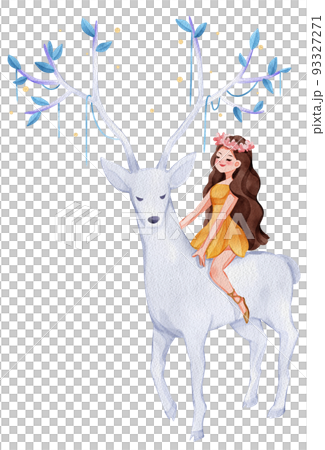 Fairy tale forest wonderland watercolor icon png Fairy tale forest wonderland watercolor icon png 93327271