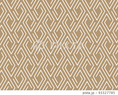 Abstract geometric pattern. A seamless vector background. White and beige ornament. Graphic modern pattern. Simple lattice graphic design 93327785