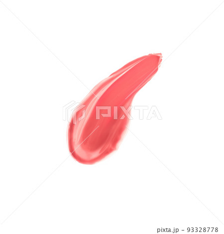 Pastel coral beauty swatch, skincare and makeup cosmetic product sample texture isolated on white background, make-up smudge, cream cosmetics smear or paint brush stroke closeup Pastel coral beauty swatch, skincare and makeup cosmetic product sample texture isolated on white background, make-up smudge, cream cosmetics smear or paint brush stroke closeup 93328778
