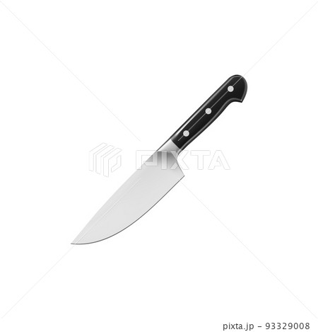 Kitchen knife on white background vector 93329008