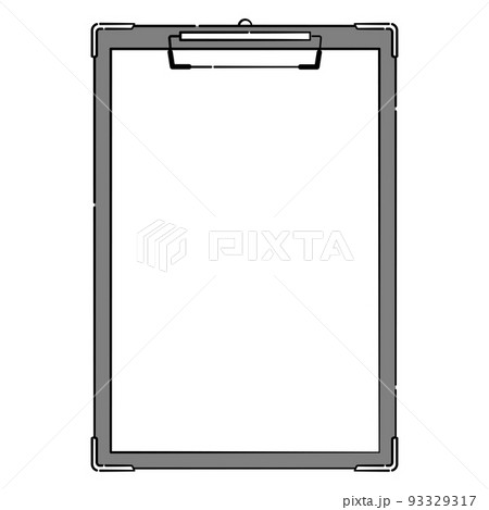 クリップボードのシンプルイラスト 93329317
