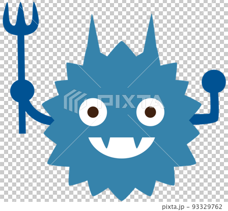 ウイルス　バイ菌のキャラクター 93329762