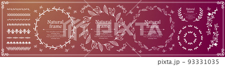 ハロウィンモチーフのデザイン素材セット 93331035