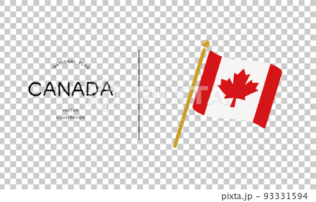 カナダの国旗アイコン ベクターイラスト 93331594