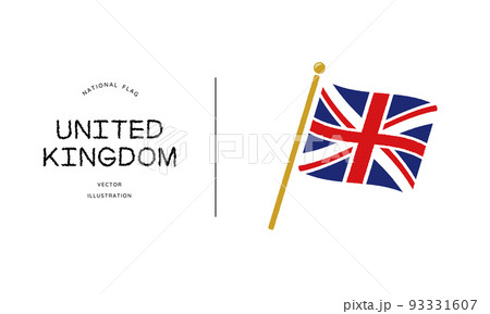 イギリスの国旗アイコン ベクターイラスト UK