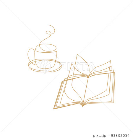 icon　Line Art　Simple Line　珈琲タイム 93332054