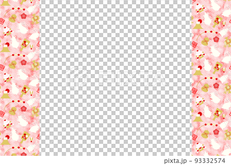 年賀2023兎縁起物額 93332574