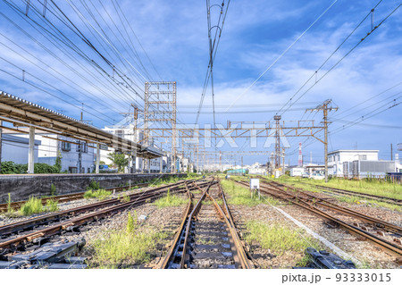 横浜市の都市風景　安善駅 93333015
