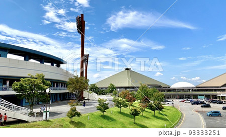 岡崎市民球場(岡崎レッドダイヤモンドスタジアム)と総合体育館［岡崎中央総合公園/愛知県岡崎市］ 93333251