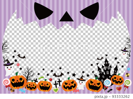 Halloween big frame horizontal purple striped Halloween big frame horizontal purple striped 93333262