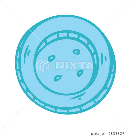 Button for sewing. Fashion designer tool. Vector illustration Button for sewing. Fashion designer tool. Vector illustration 93333274