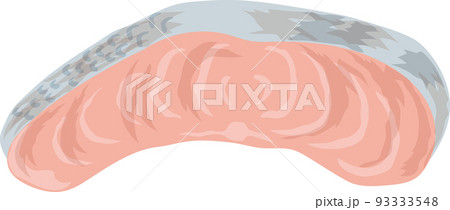 お弁当の具材_焼き鮭 93333548