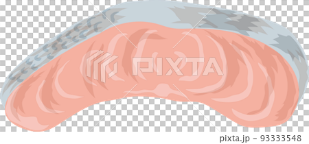 お弁当の具材_焼き鮭 93333548