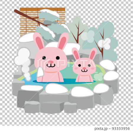 年賀状　2023年　うさぎ 93333956