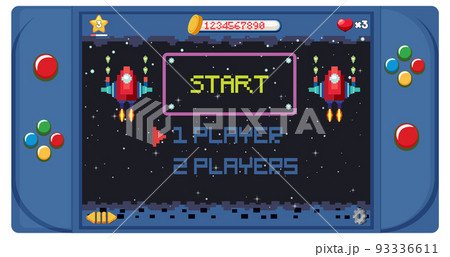 Handheld game console isolated Handheld game console isolated 93336611