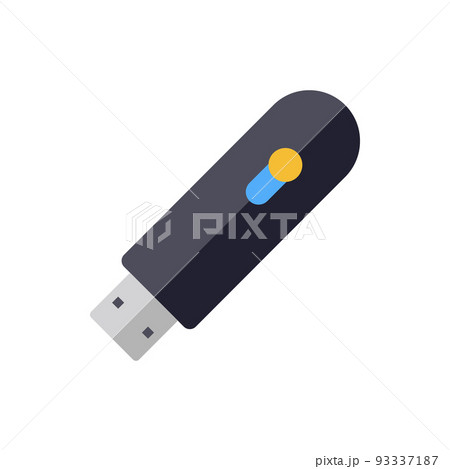 持ち運べる USB メモリ イラスト 93337187