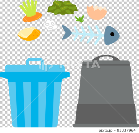 Garbage, garbage cans and compost bins Garbage, garbage cans and compost bins 93337964