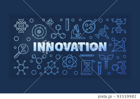 Innovation vector Genetics outline colorful illustration 93339982