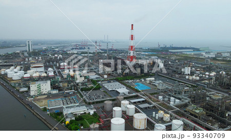 工業地帯　空撮 93340709