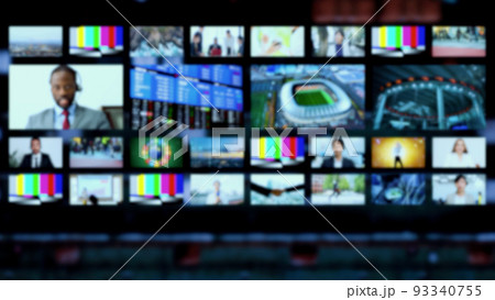 映像編集スタジオ テレビ局 マスター室 背景用ぼかし画像 映像編集スタジオ テレビ局 マスター室 背景用ぼかし画像 93340755