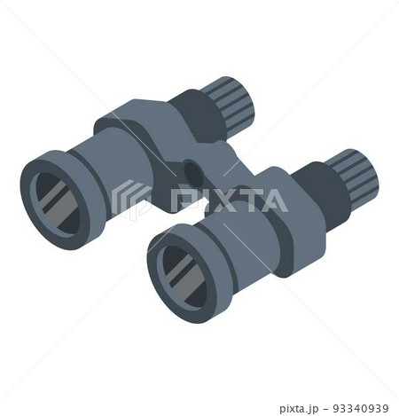 Investigator binocular icon, isometric style 93340939